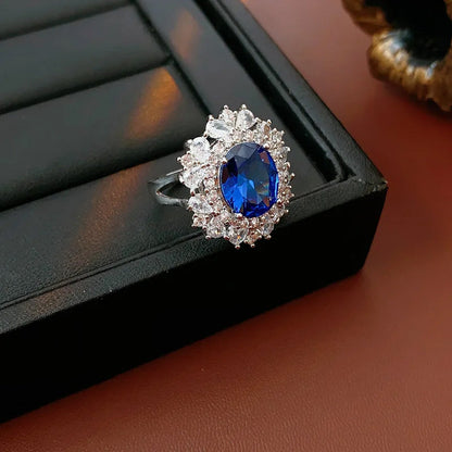 Charlotte Royal Blue Halo Set