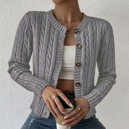 Olivia Knit Button Cardigan