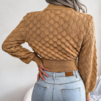 Scale Knit Crop