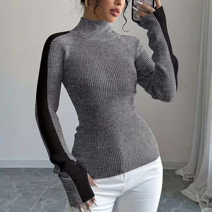 Ava Ribbed Turtleneck
