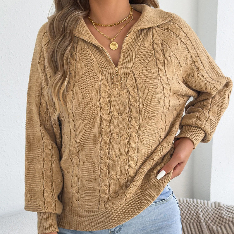 Elsie Knit Half-Zip Pullover