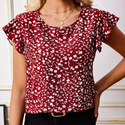 Emma Ruffle Sleeve Blouse