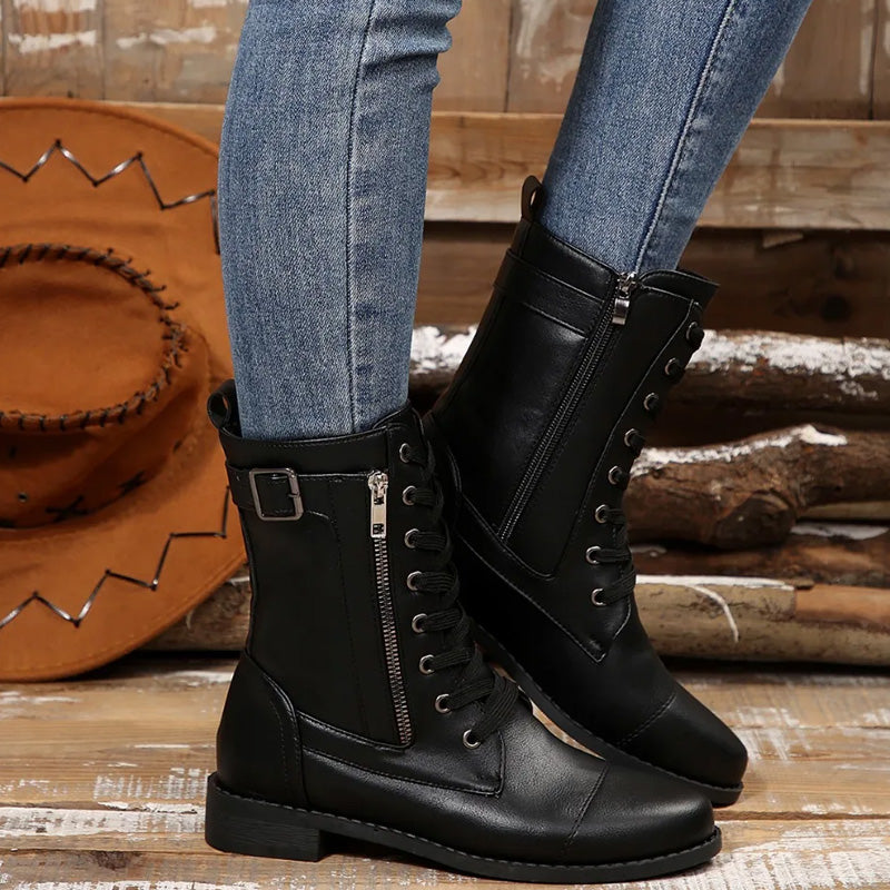 Charlotte Lace-Up Boots