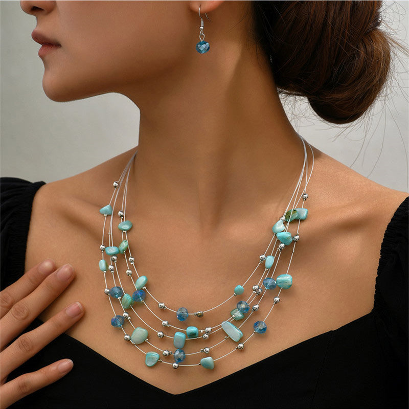 Cascade Layered Gem Set