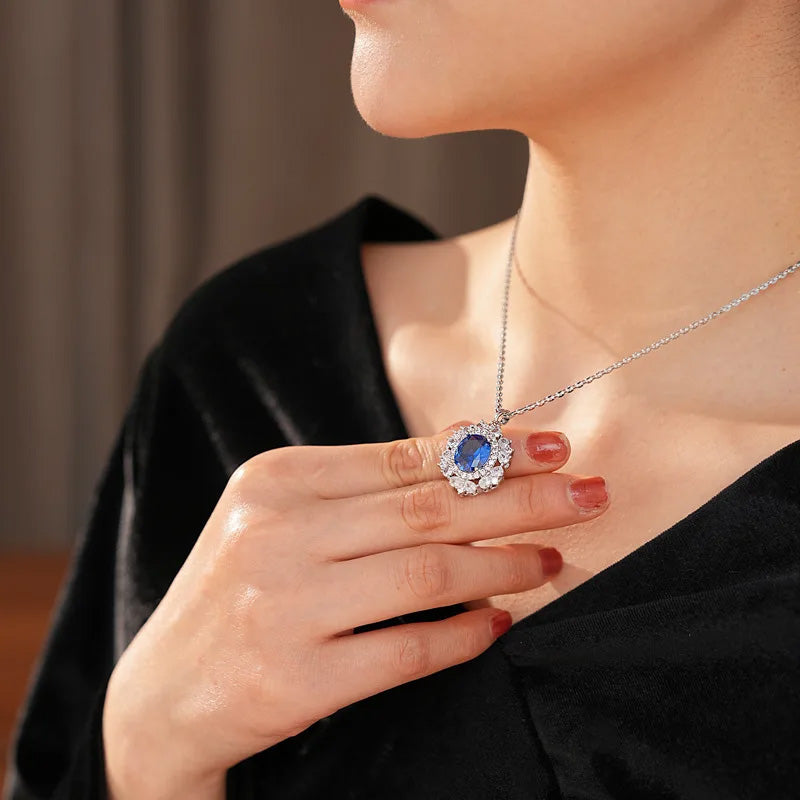 Charlotte Royal Blue Halo Set