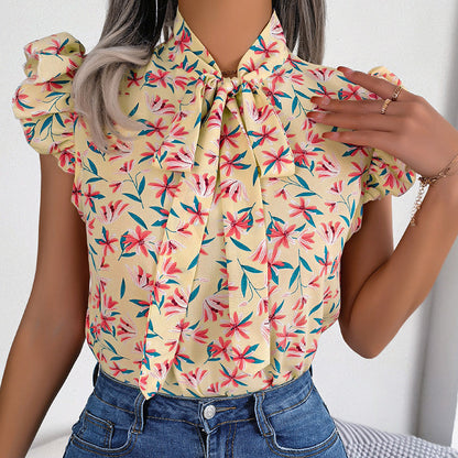 Breezy Tie-Neck Shirt