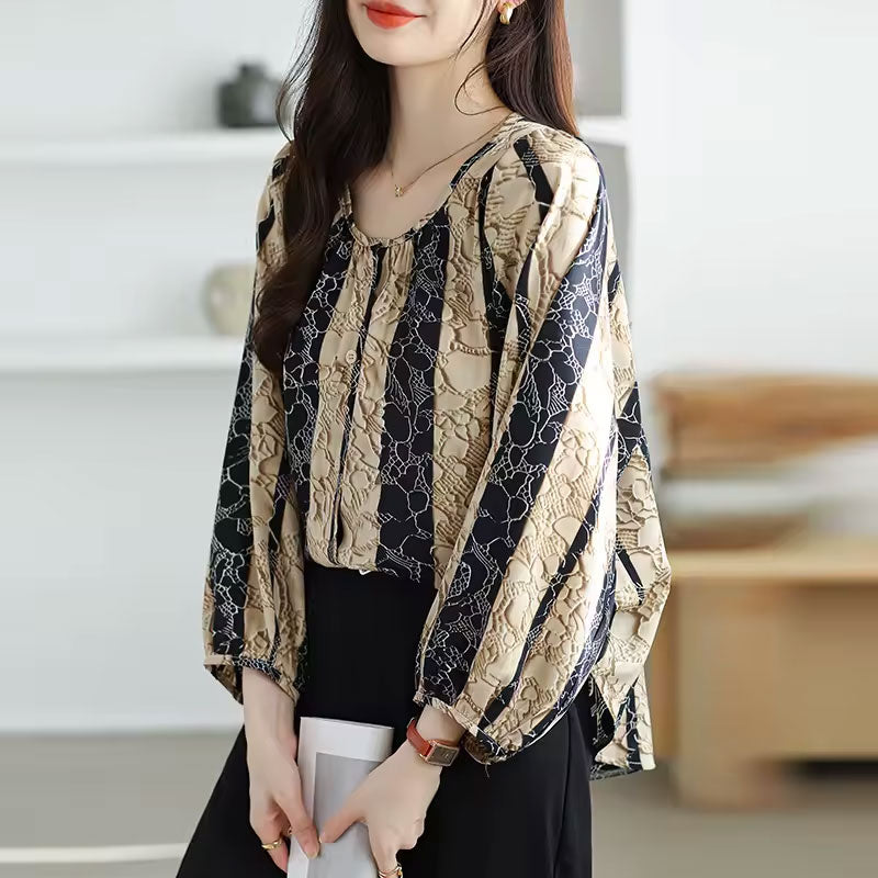 Freya Striped Print Blouse