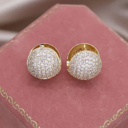 Scarlett Crystal Dome Earrings