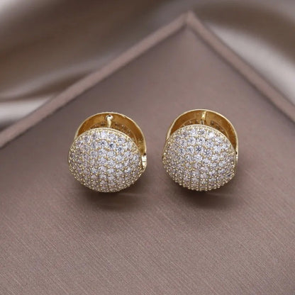 Scarlett Crystal Dome Earrings