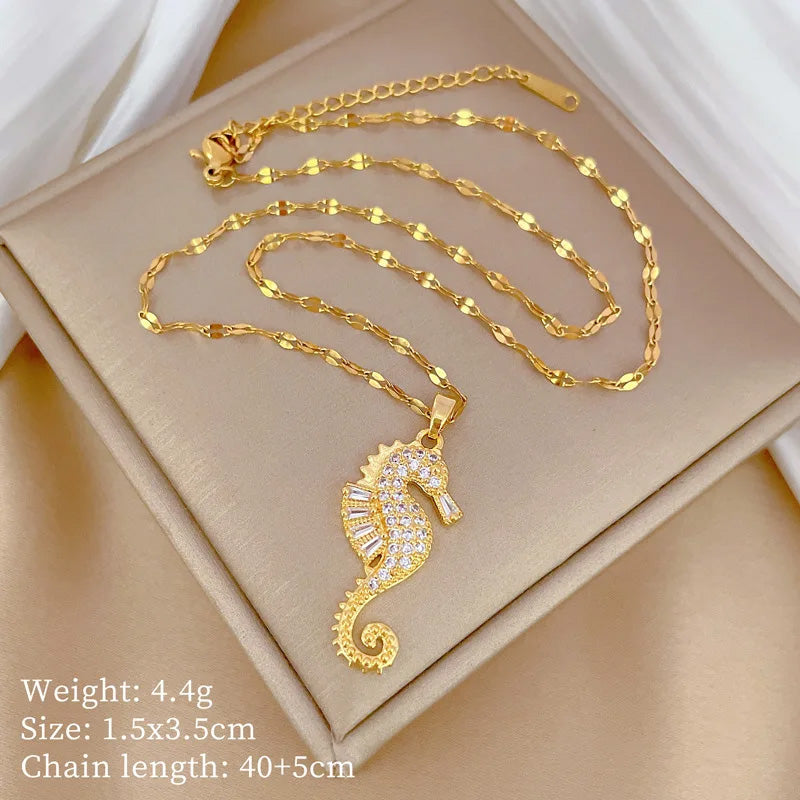 Chloe Ocean Gold Necklace