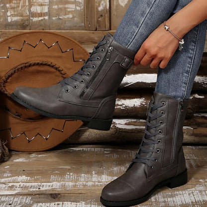 Charlotte Lace-Up Boots