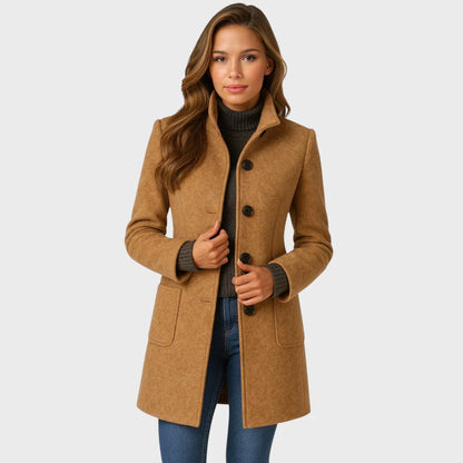 Evelyn Mid-Length Button Coat