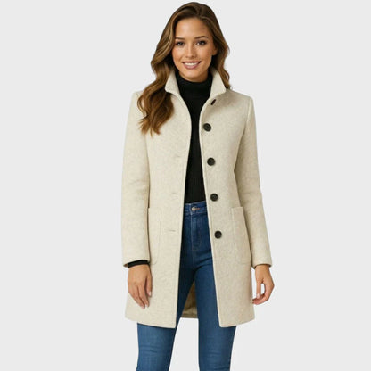 Evelyn Mid-Length Button Coat