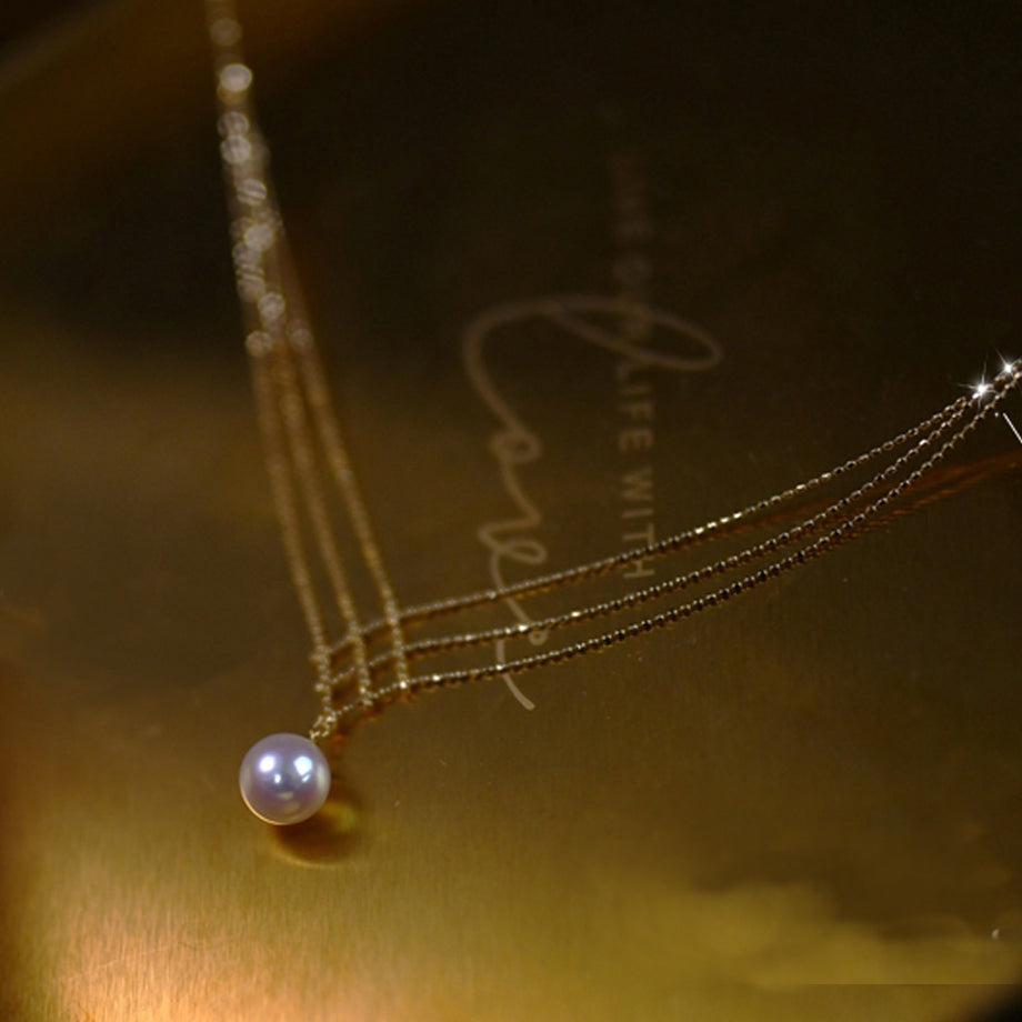 Anna Gold Pearl Set