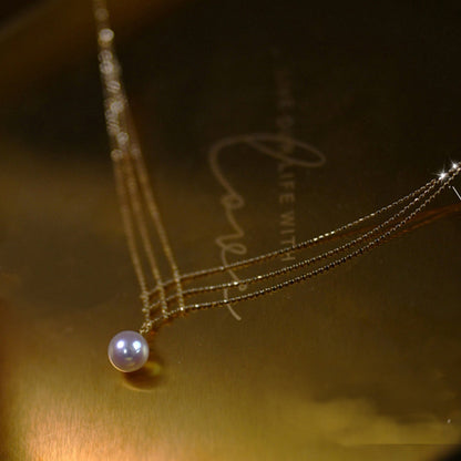 Anna Gold Pearl Set