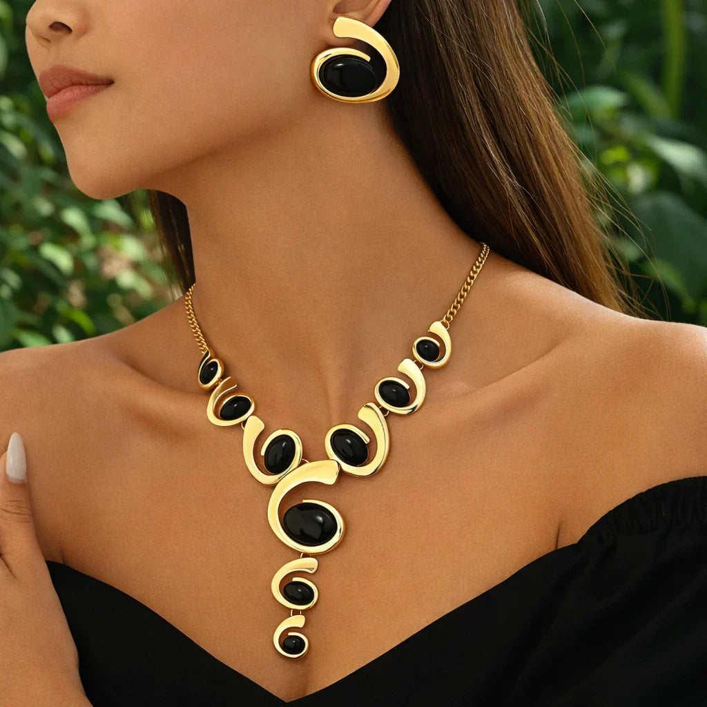 Elorra Necklace and Earrings Set
