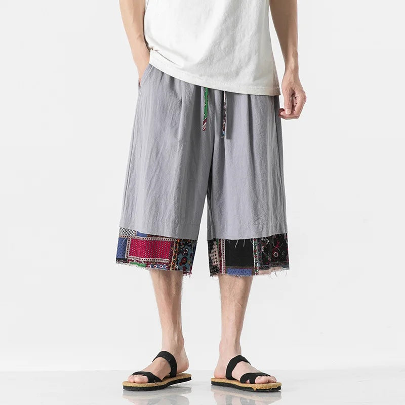 Bravlen Patchwork Shorts