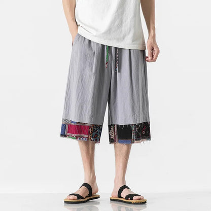 Bravlen Patchwork Shorts