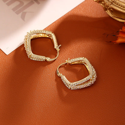 Lily Prescott Crystal Hoops