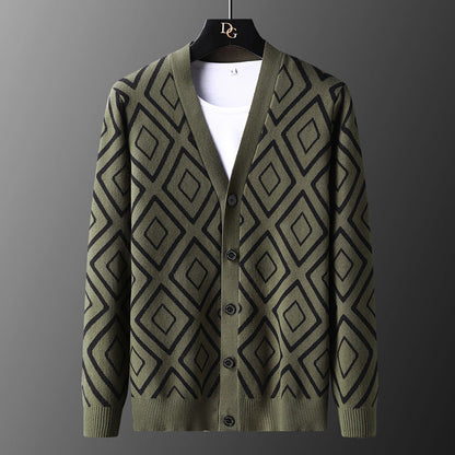 Diamond Grid Cardigan