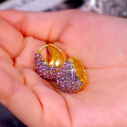 Amelia Hart Crystal Earrings