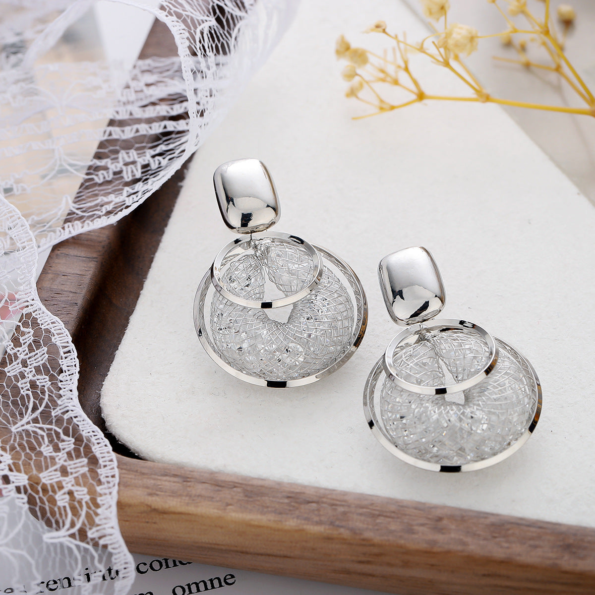 Aurora Mesh Drop Earrings
