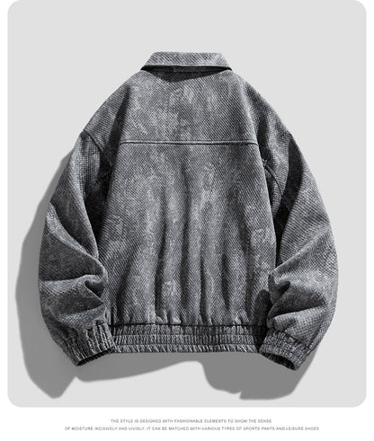 Gridline Denim Jacket