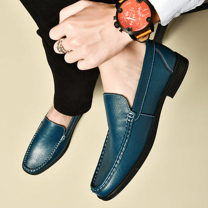 Azure Leather Loafers