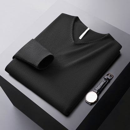 Nicolas V-Neck Knit Sweater