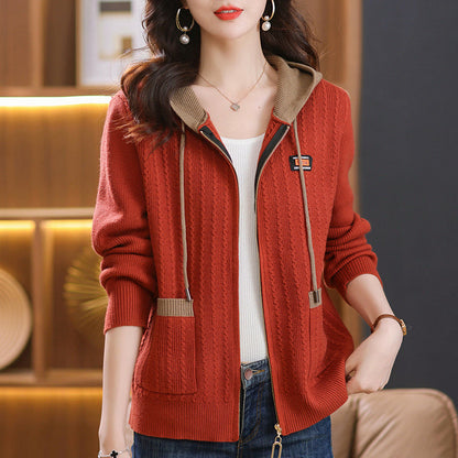 Amelia Knit Zip Hoodie