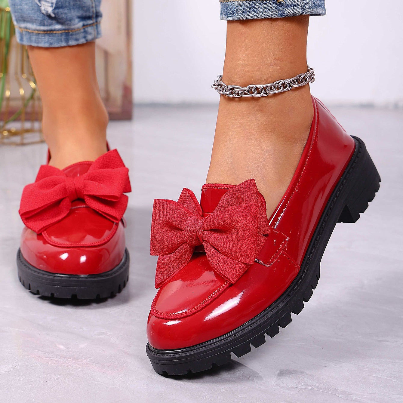 Charlotte Bow Loafers