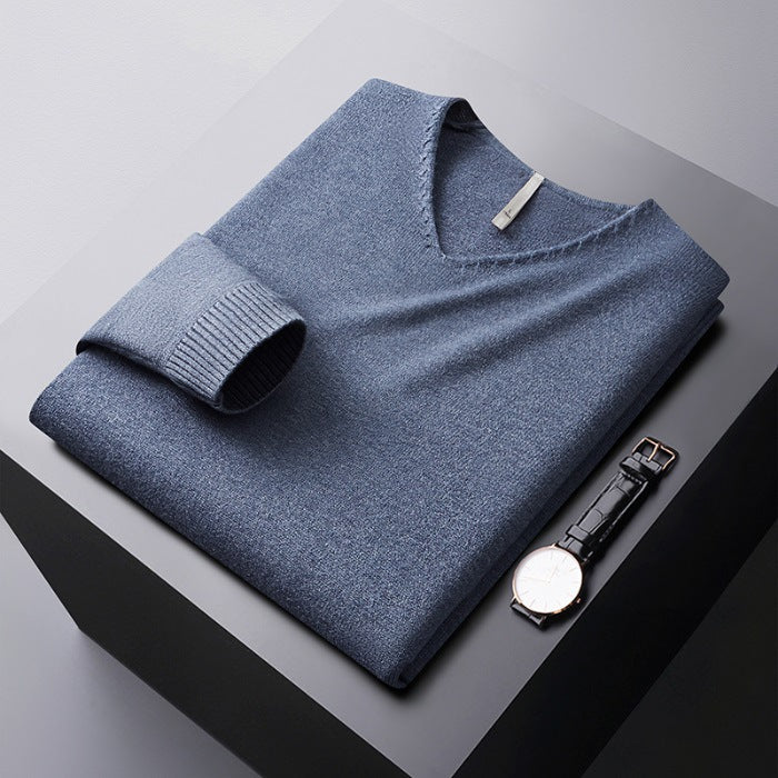 Nicolas V-Neck Knit Sweater