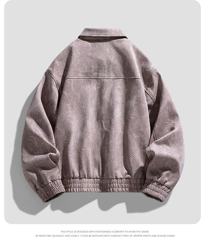 Gridline Denim Jacket