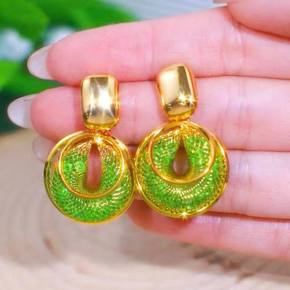 Aurora Mesh Drop Earrings