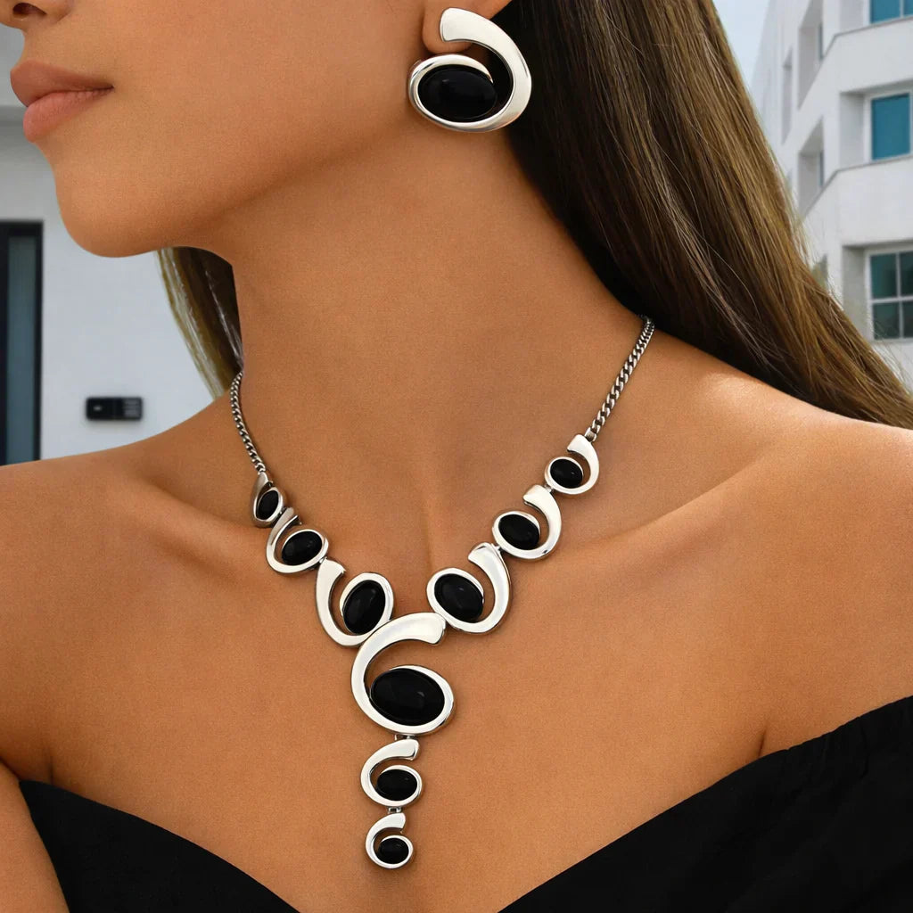 Elorra Necklace and Earrings Set