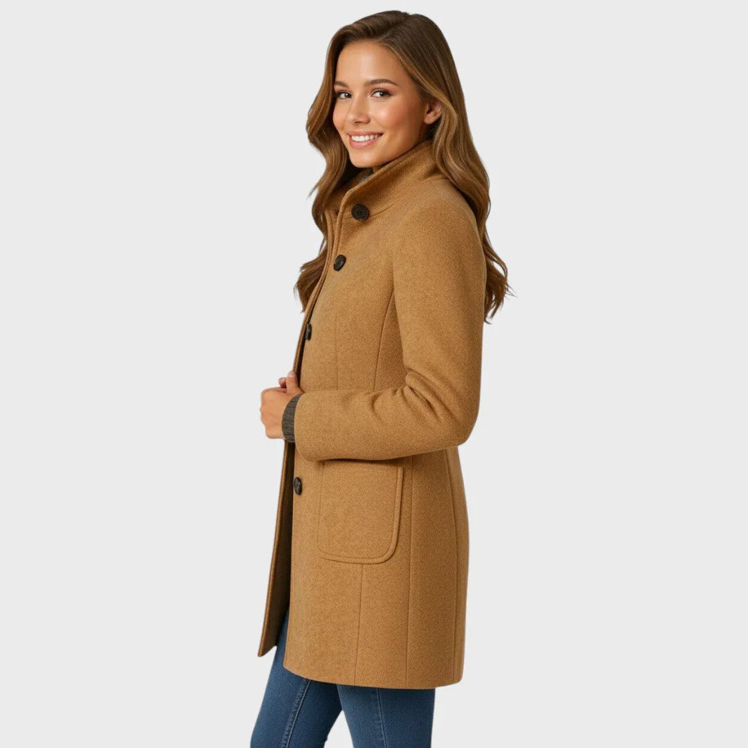 Evelyn Mid-Length Button Coat
