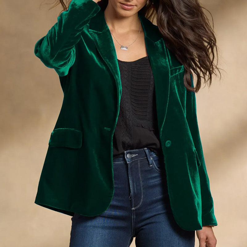 Clara Velvet Blazer